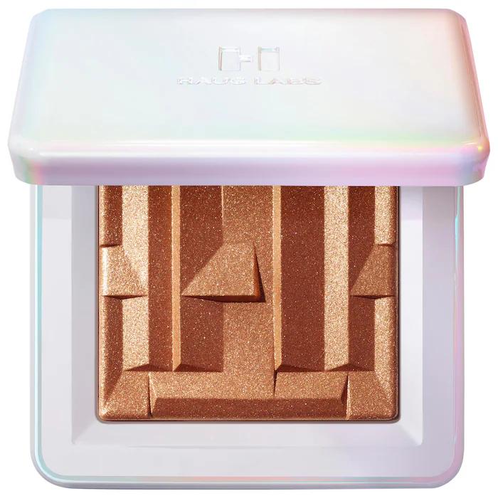 HAUS LABS BY LADY GAGA Bio-Radiant Gel-Powder Highlighter with Raw Amber - copper